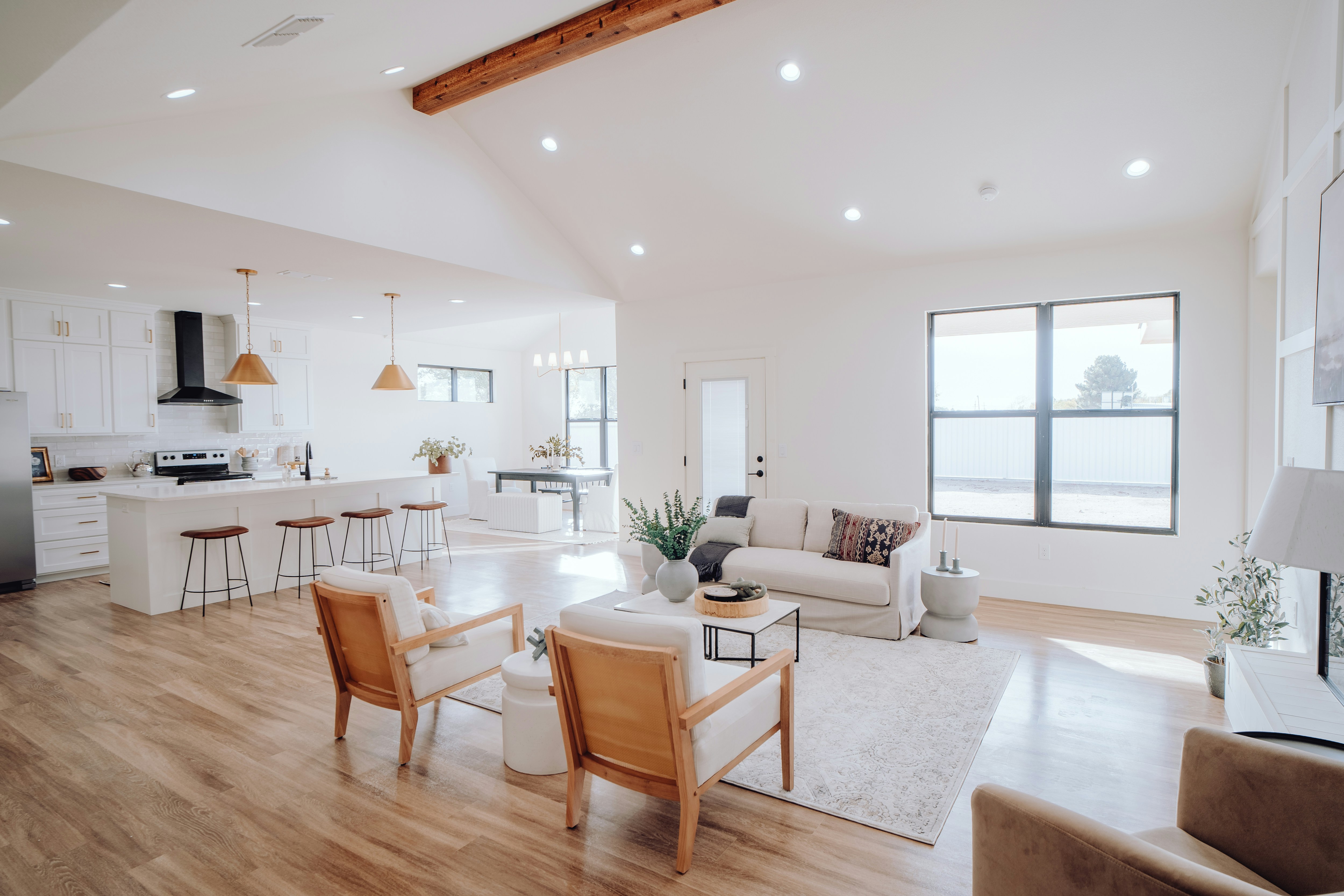 Interior of a stylishly renovated historic home